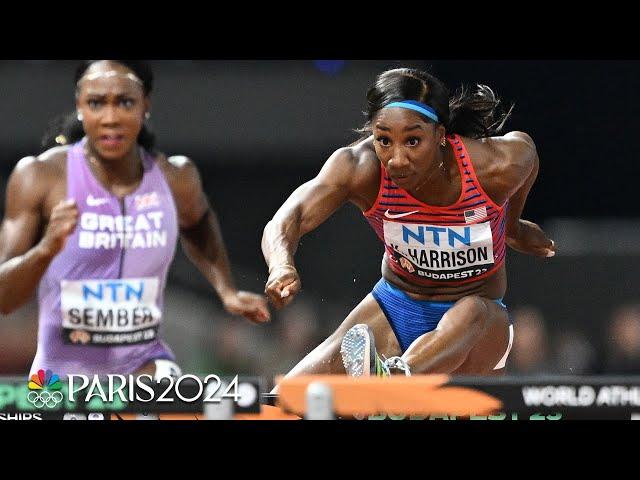 Keni Harrison flies into Worlds final with another stellar 100 hurdles run at Worlds | NBC Sports