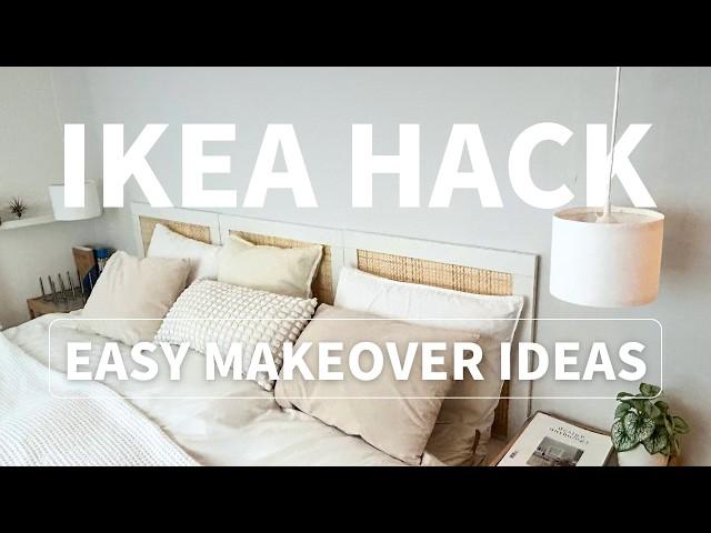 [IKEA HACK 2024]Transform Your Space with IKEA Hacks | No-Drill Pendant Lights & Custom Headboard