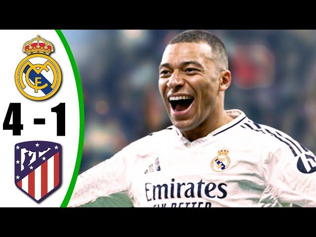 Real Madrid vs Atletico Madrid 4-1 - All Goals & Highlights - 2025