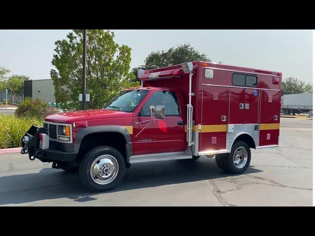 1993 GMC 3500HD 4x4 Braun Northwest Rescue Fire Truck for Sale