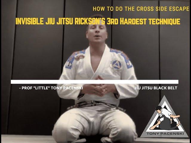 Invisible Man Presentation of Rickson Gracie's 3rd Hardest Technique | Tony Pacenski