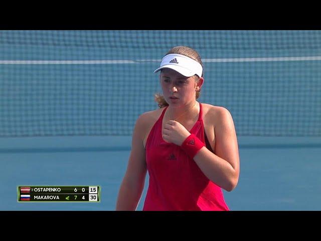 Jeļena Ostapenko v Ekaterina Makarova Match Highlights (R1) | Sydney International 2018