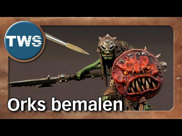 Tutorial: painting Orcs / Orruks for Age of Sigmar (Warhammer, Stormbringer, miniatures, TWS)