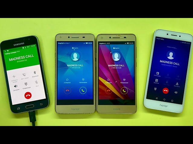 HUAWEI Y5 2 VS Honor 5A Incoming Call & Outgoing Call Samsung Galaxy J1 2016, Honor 6A