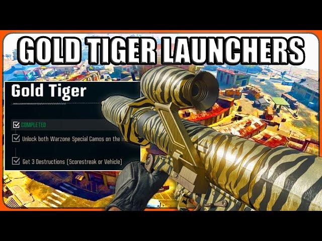 How To Unlock Gold Tiger Launchers In Warzone 4! HE-1 & CIGMA