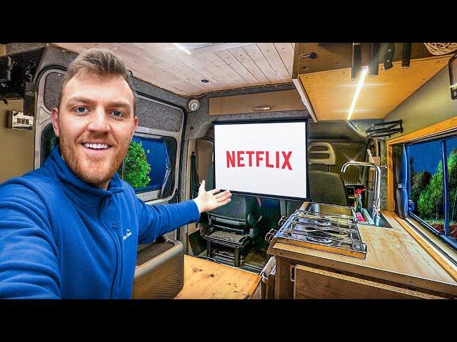 Luxury Vanlife Wild Camping (Alone In The Woods)