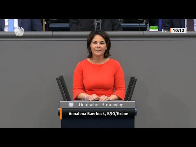 Annalena Baerbock zur Regierungserklärung zum Europäischen Rat
