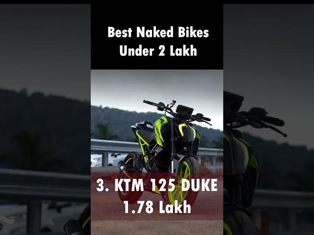 Top 5 Best Naked Bikes Under 2 Lakh in India 2023