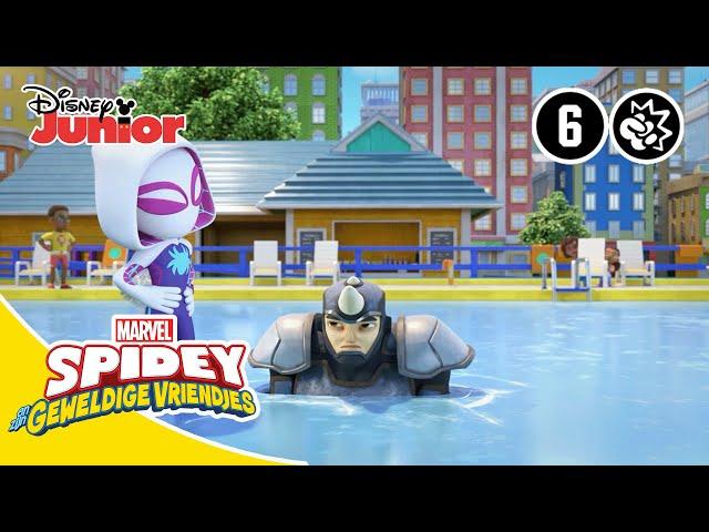  Rhino Koelt Af! | Spidey en zijn Geweldige Vriendjes | Disney Junior BE