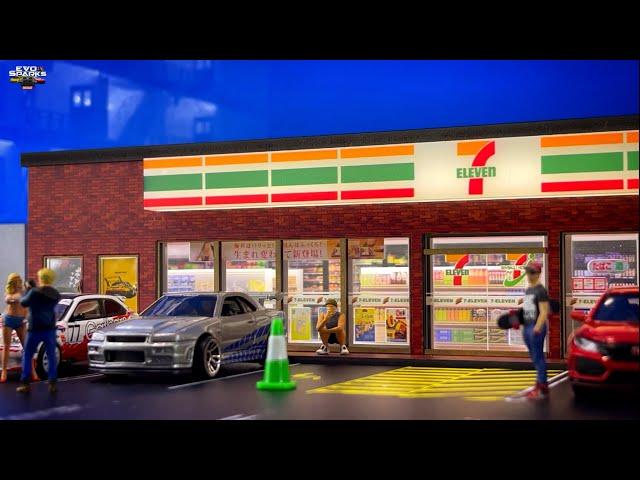 7 Eleven 1/64 Diorama | Hotwheels Diorama