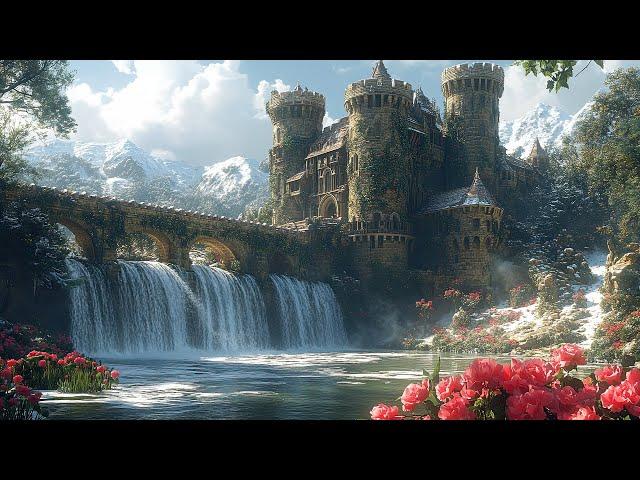 Fantasy Celtic Music - Fantasy Medieval Castle in Winter, Magic, Flute Music, Relaxing Music