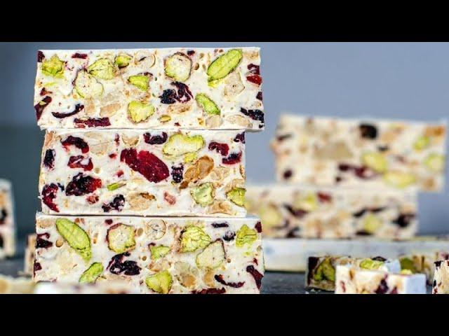 Нуга  рецепт без термометра в домашних условиях  Восточные сладости  Nougat recipe