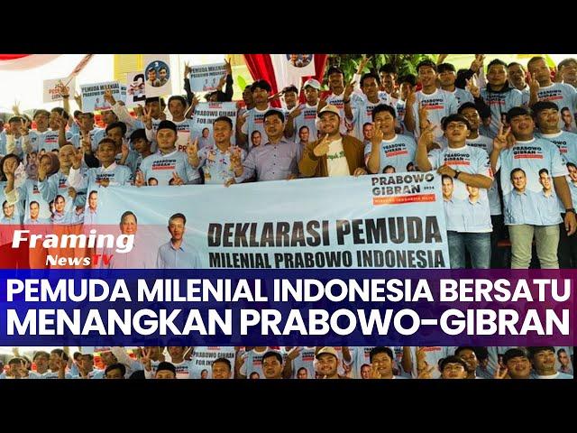 Milenial Bergelora: Pemuda Milenial Prabowo Indonesia Deklarasi Dukungan untuk Prabowo-Gibran