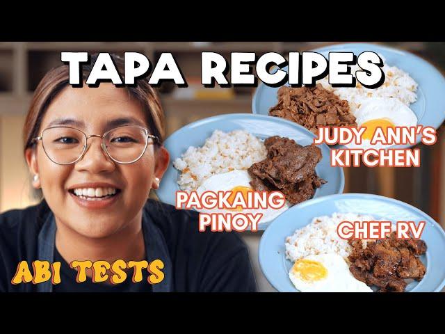 Testing Viral Tapa Recipes (Judy Ann Santos, Chef RV, Pagkaing Pinoy)