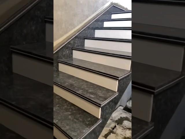 amazing granite stairs design// black and white stairs design// #tiledesign @vijayriyavlogs4906