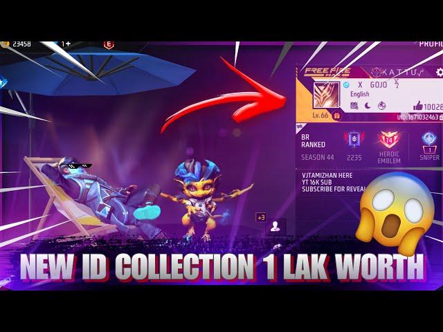 Our New 1 Lakh rs Worth Id collection  | ff collection  | தமிழ்