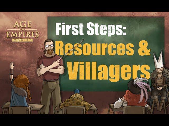 First Steps Ep 3 - Resources & Villagers menu | Age of Empires Mobile for Newcomers