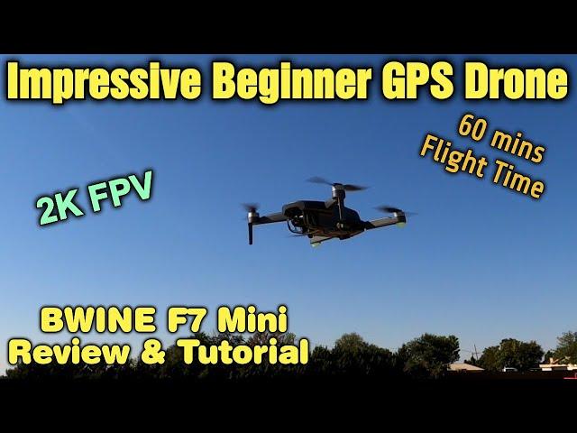 BWINE F7 Mini GPS Drone Review & Tutorial (Unboxing, Setup, Test Flight) #drone #Fly #review #fun