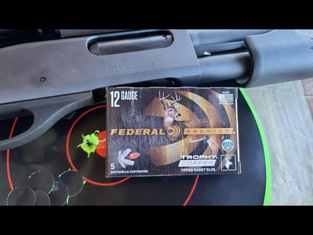 Federal Trophy Copper 300gr Sabot Slug Test W/ Remington 870 Special Purpose & Fully Rifled Barrel