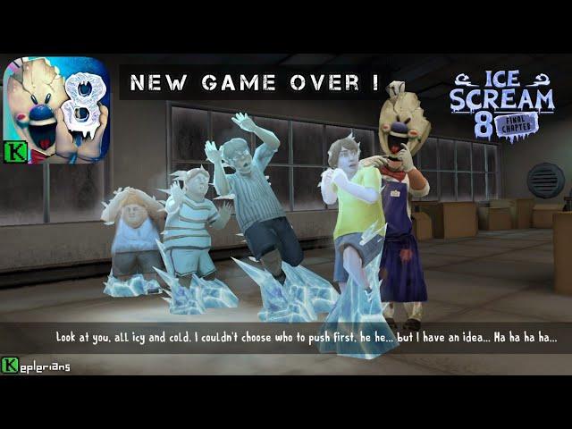 Ice Scream 8 new frozen game over ending