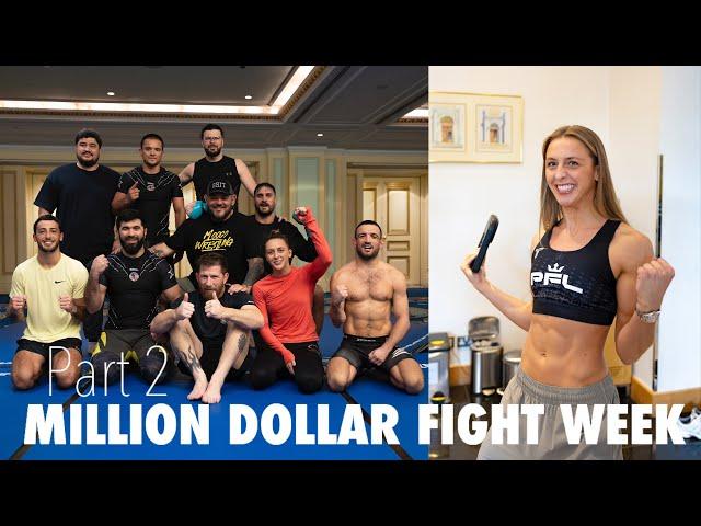 MILLION DOLLAR FIGHT WEEK | PART 2 | media day, first face off and training vibes