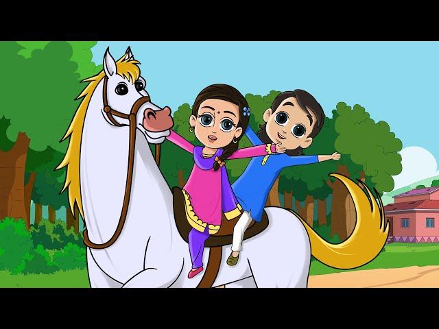 O Mere Ghode Chal (with English subs)  Lakdi Ki Kathi - FunForKidsTV - Hindi Rhymes