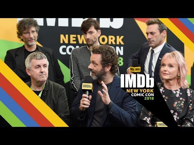 David Tennant, Michael Sheen and Jon Hamm Talk "Good Omens" | NYCC 2018