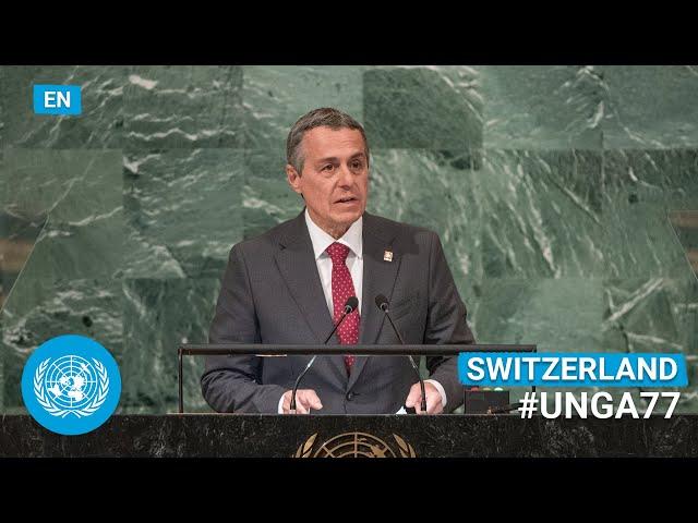  Switzerland - President Addresses General Debate, 77th Session (English) | #UNGA
