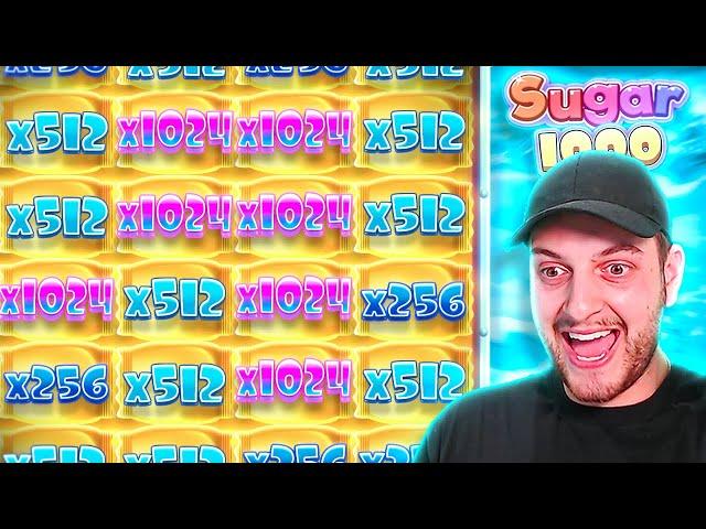 THE PERFECT DOUBLE RETRIGGER ON SUGAR RUSH 1000! (INSANE)