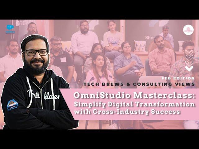 Session on OmniStudio at Salesforce Jaipur Marketers Event by Sanjay Gupta
