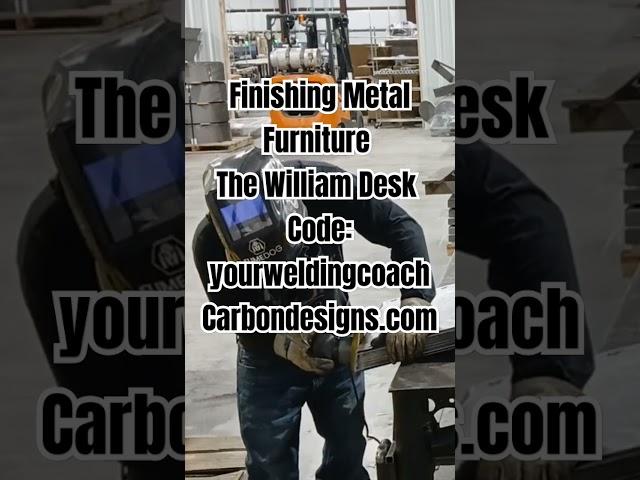 Finishing Metal Furniture #desk #fabrication #furniture