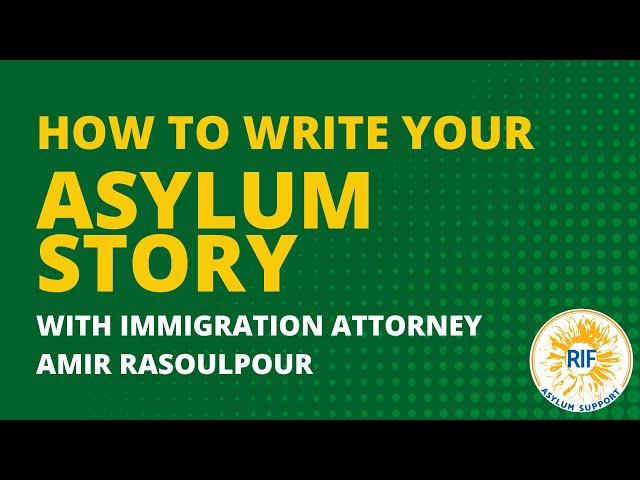 How to Write Your Asylum Story