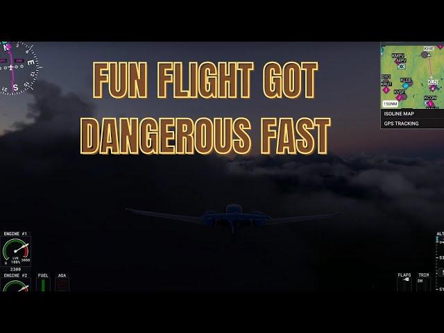 Flight To Mt. Washington Gets Scary As Clouds Roll In and the Landing Gear Fails | MSFS 2020