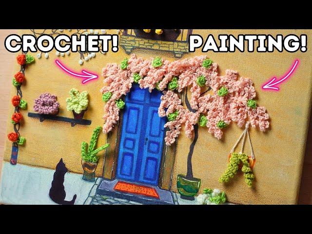 This is your sign to make a crochet art piece! 