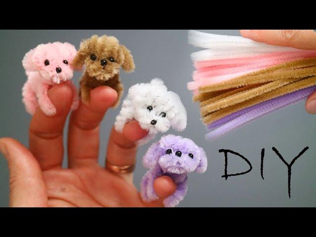 CUTE BABIES Mini dog toys made of pipe cleaner