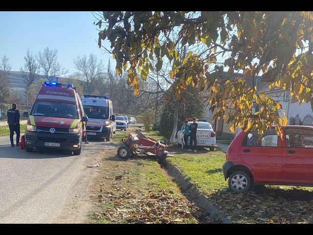 Accident cu 3 răniți la Târnava | O șoferiță de 79 ani a intrat pe contrasens | novatv.ro