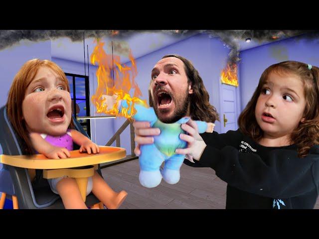 2 CRAZY BABiES and NAVEY!?  playing Roblox Family with Adley, Dad, and Princess our new pet hamster