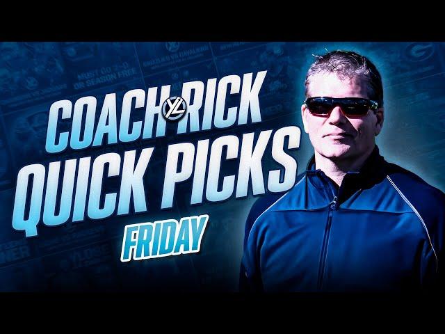 Quick Picks with Coach Rick Bowe  NBA Free Picks, CBB Free Picks 12/13/24