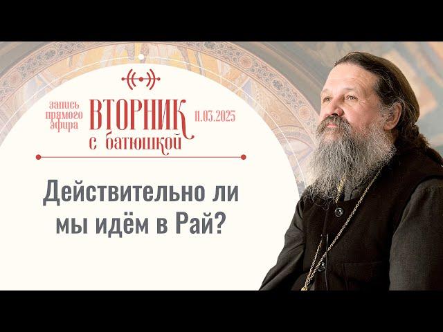 Тема беседы: «На дороге в рай». Вторник с батюшкой. Беседа с прот. Андреем Лемешонком 11 марта 2025