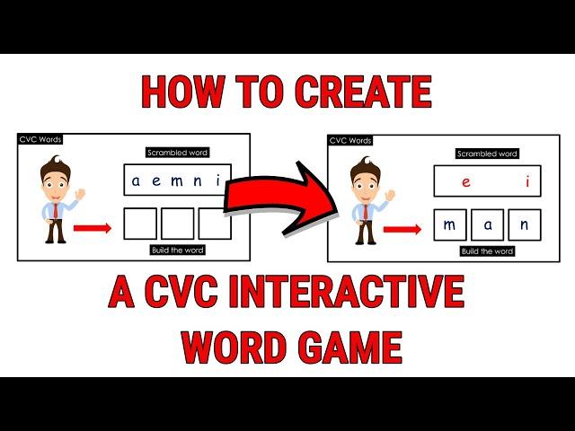 How To Create an Interactive Word Game in Powerpoint