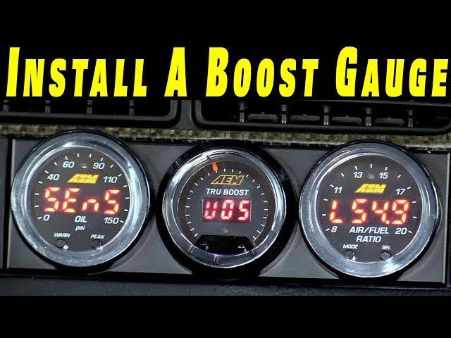 How To Install A Boost Gauge On Any Car