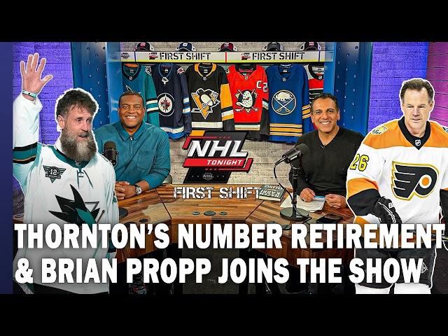 Kevin Weekes and Adnan Virk discuss Joe Thornton's Number Retirement & Brian Propp Joins the Show