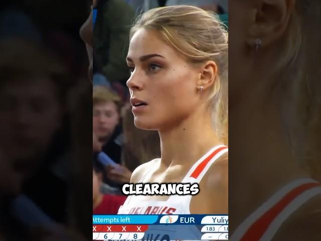 The Golden Girl of High Jump | Yuliya Levchenko #trackandfield #athlete #sportsshorts #highjump