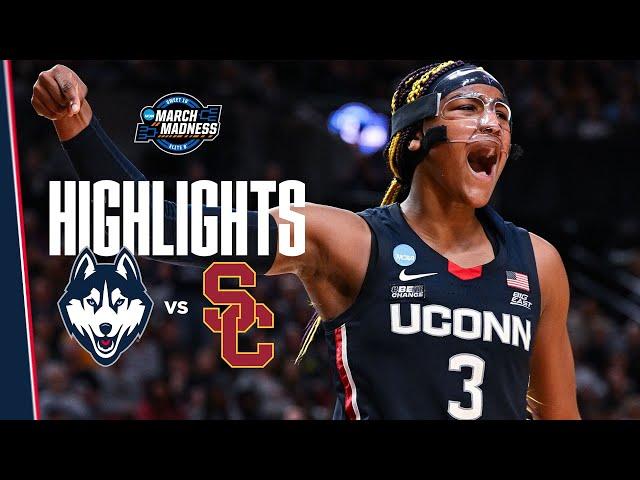 HIGHLIGHTS | UConn Women's Basketball vs. USC | Elite 8