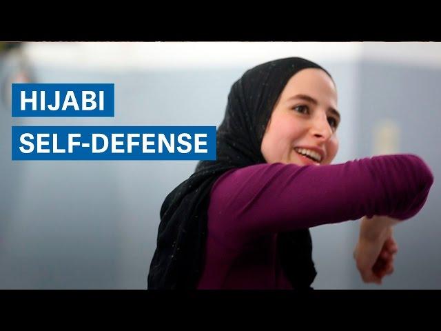 The "hijabi self-desense" instructor