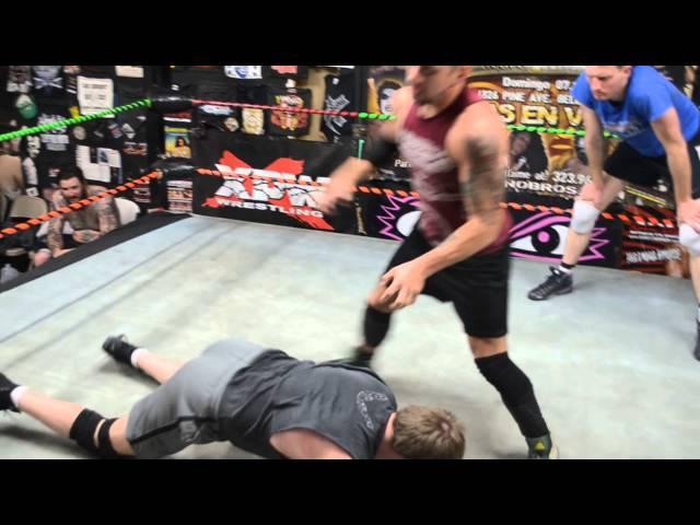 Doug vs James Training Match at Pro Wrestling School