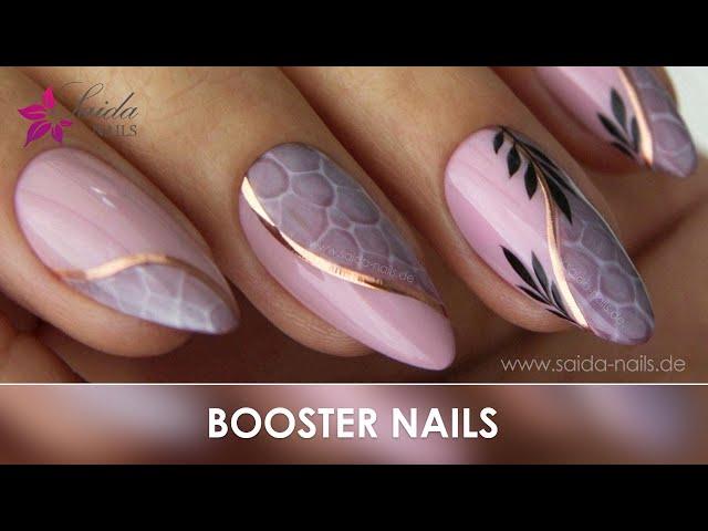 HERBST Nude-Nägel  Design mit BoosterGel  Inspiration zum Herbst - Nail Art