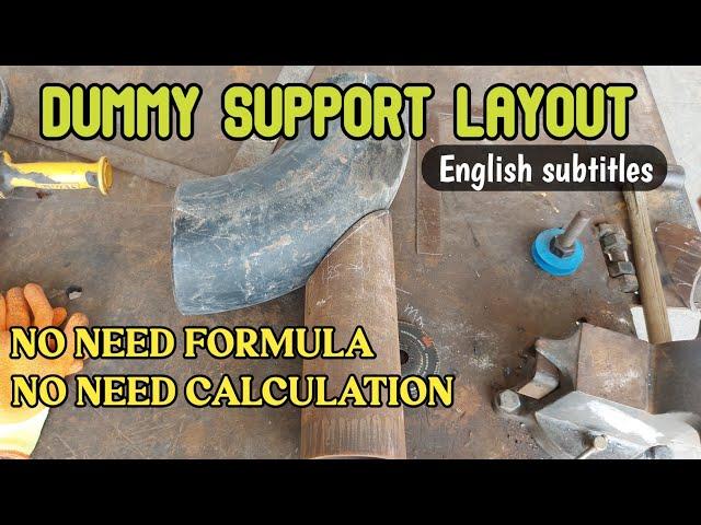 HOW TO LAYOUT DUMMY SUPPORT WITHOUT ANY CALCULATION|@bhamzkievlog5624