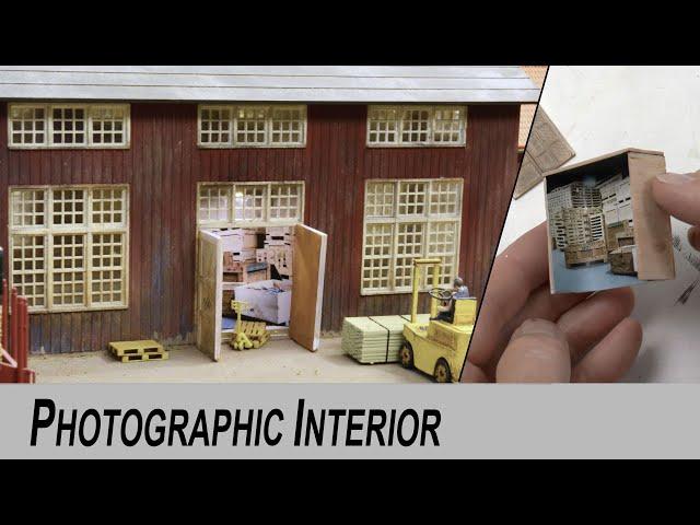 How to make photo realistic interior for diorama and Model railroad