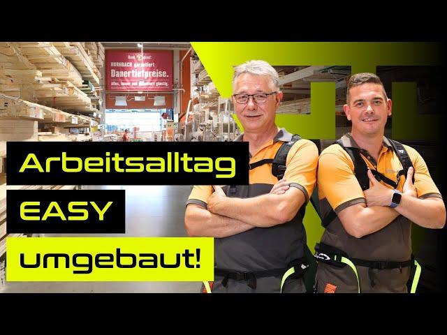 Baumarkt | Hornbach setzt auf das BionicBack-Exoskelett 